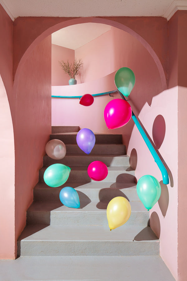 Globos y Escalera